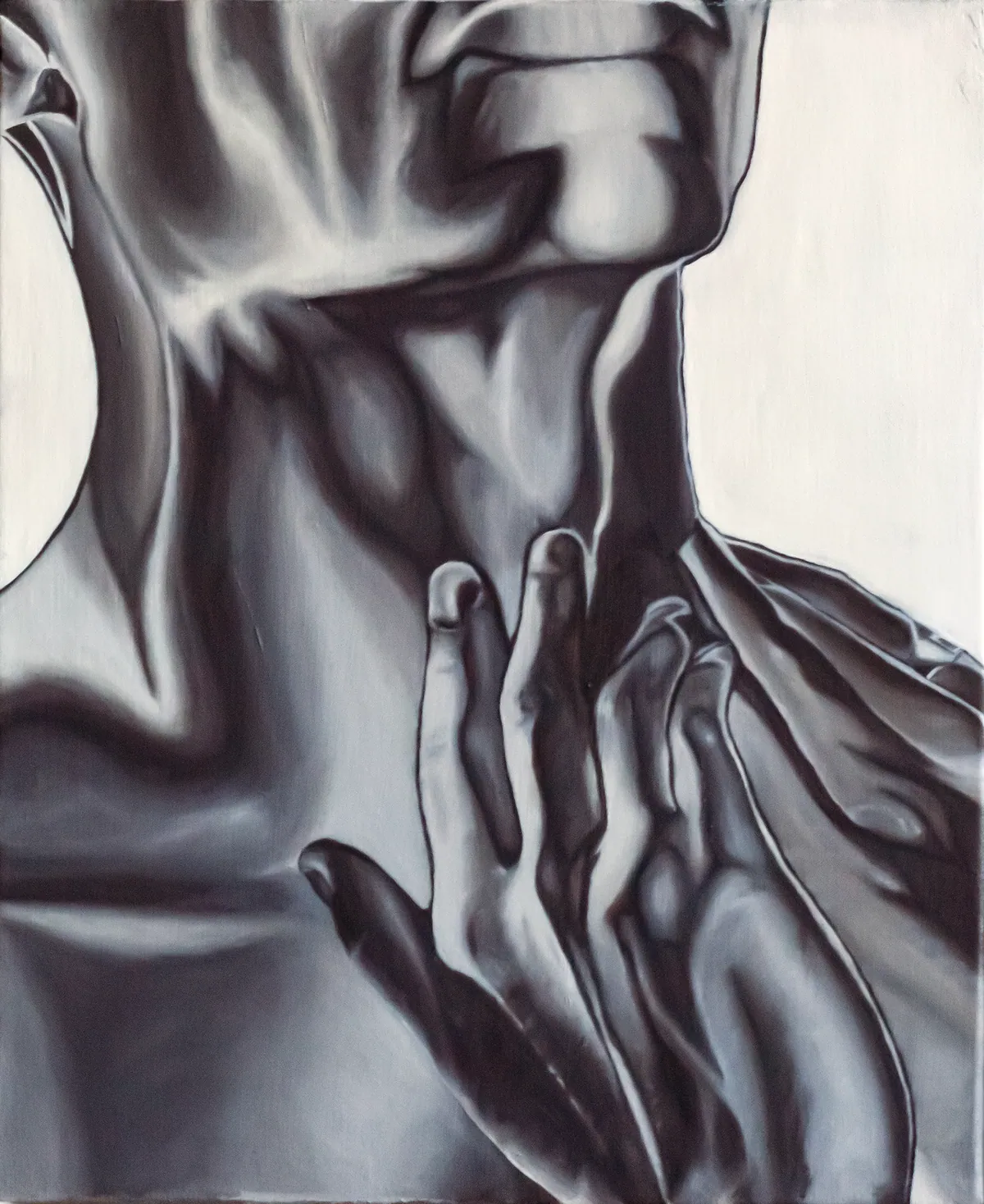 Inflammare, 2023, Huile sur lin, 50 x 40 cm