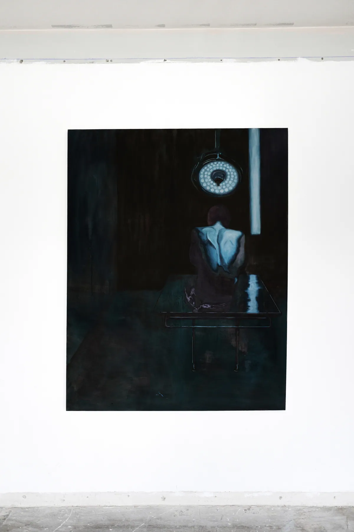 Chair exposée, 2025,Huile sur lin, 146 x 114 x 4,5 cm