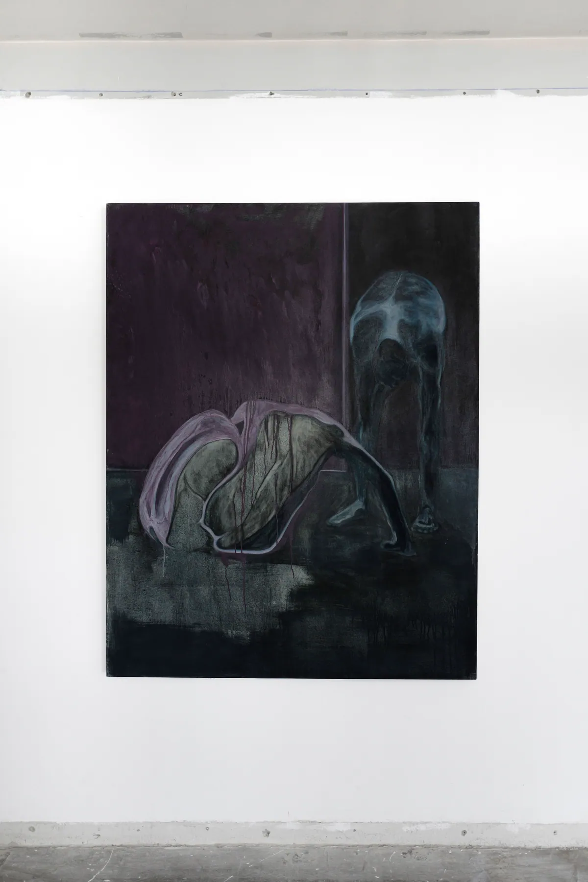 Cry of the flesh, 2025, Huile sur lin, 146 x 114 x 4,5 cm