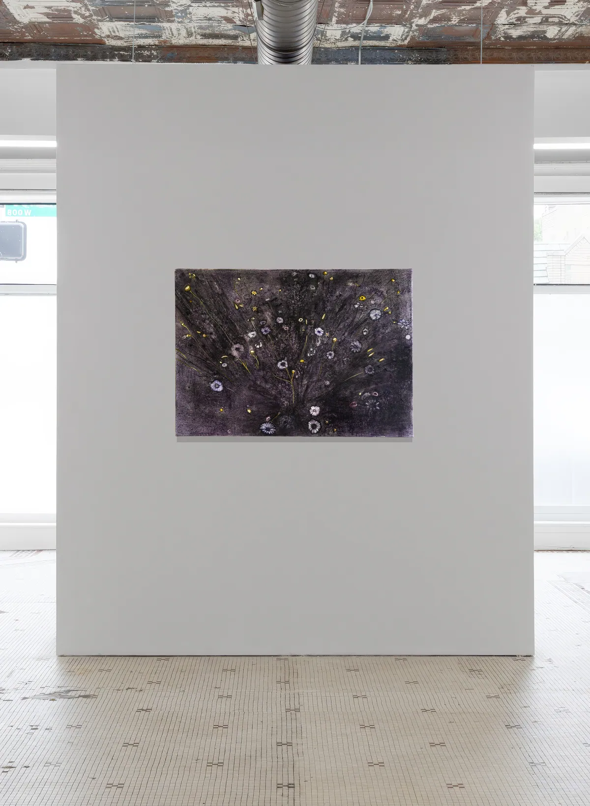 Nuée, 2026, Huile sur lin, 65 x 92 x 3,5 cm