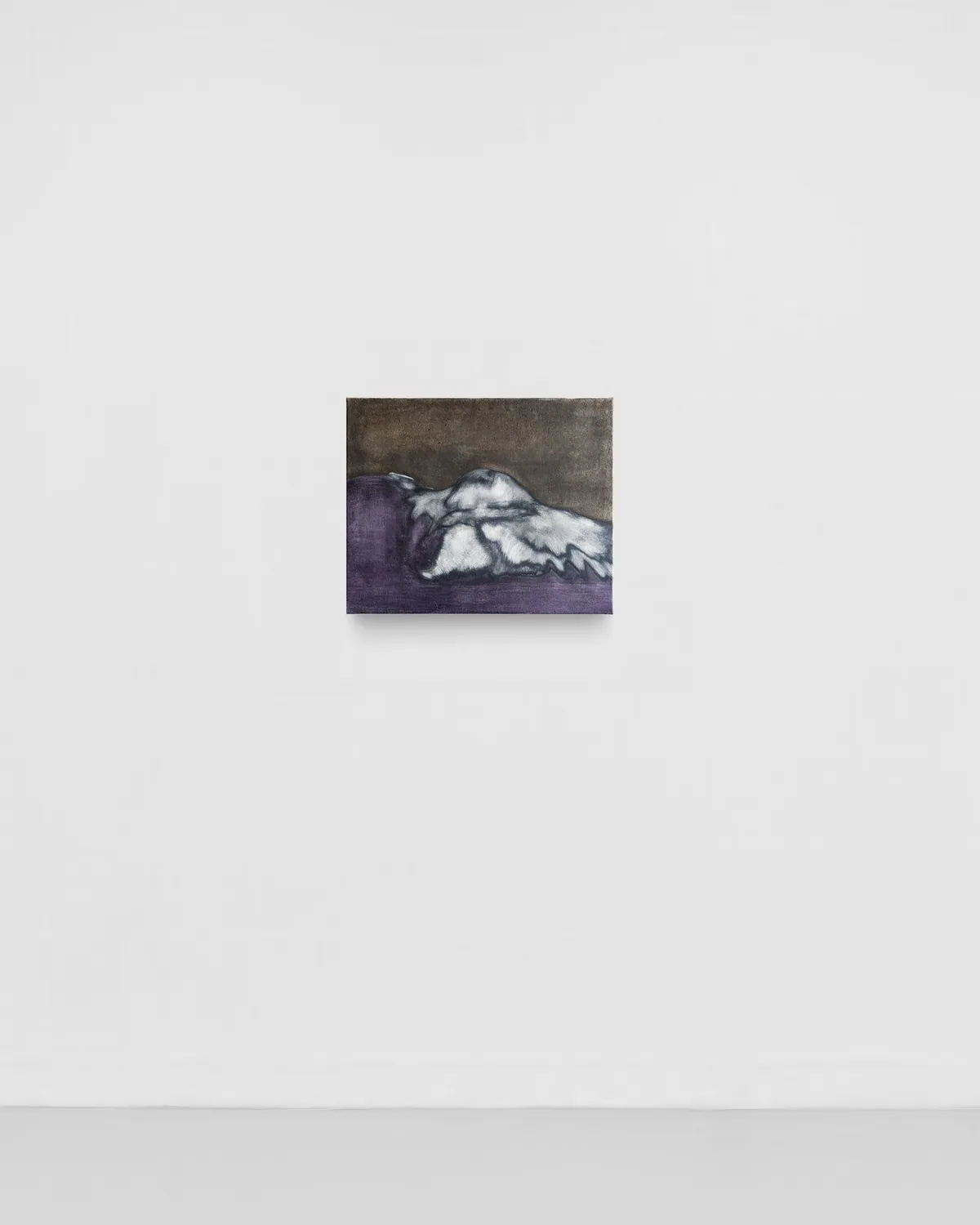 Nitrate entre les omoplates, 2025, Huile sur lin, 40 x 50 x 3,5 cm