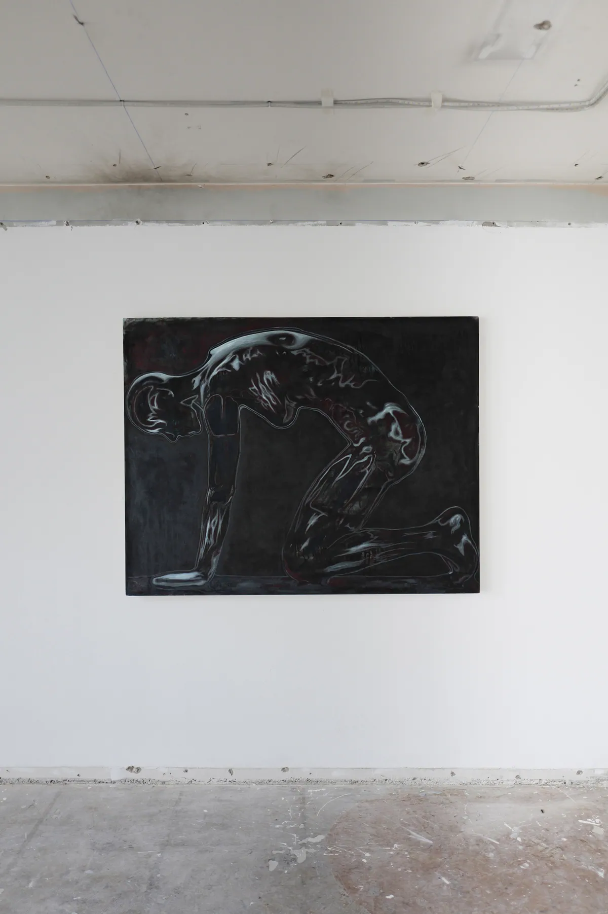 Corps éthéré, 2024, Huile sur lin, 114 x 146 x 4,5 cm