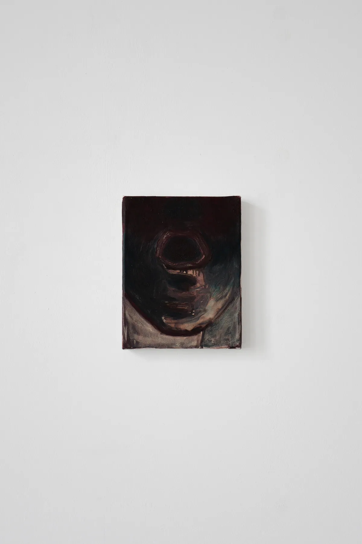 Cri, 2024, Huile sur lin, 18 x 14 x 2,5 cm, Collection privée