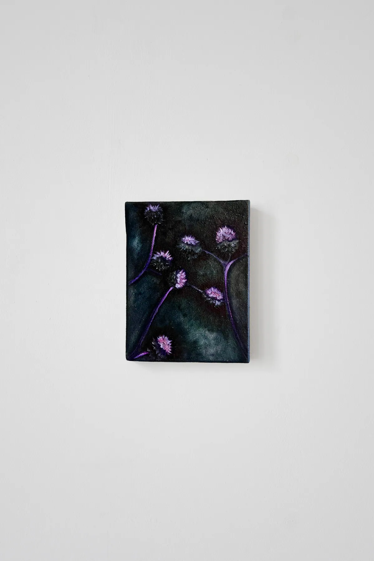 Sans titre, 2024, Huile sur lin, 14 x 18 x 2,5 cm, Collection privée