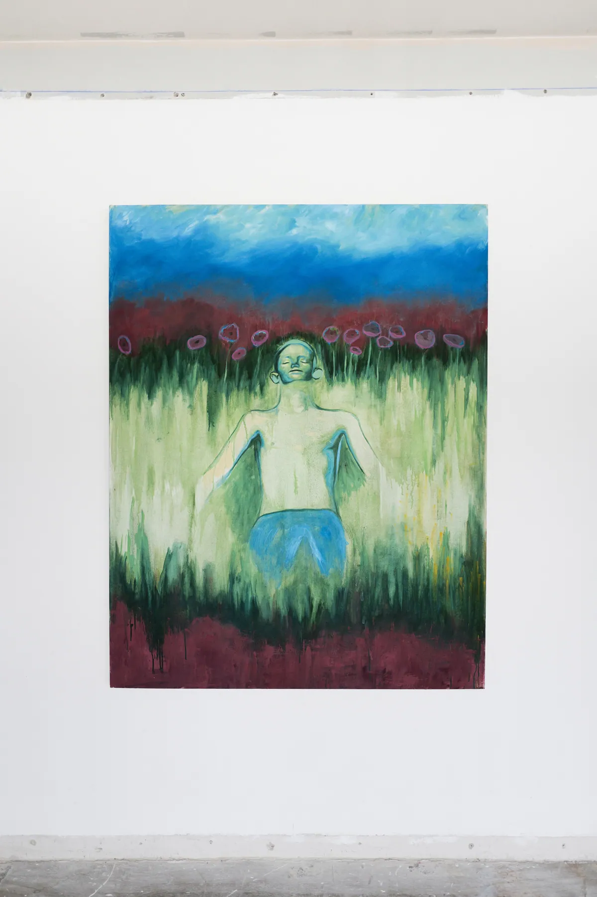Aponia, 2024, Huile sur lin, 146 x 114 x 4,5 cm