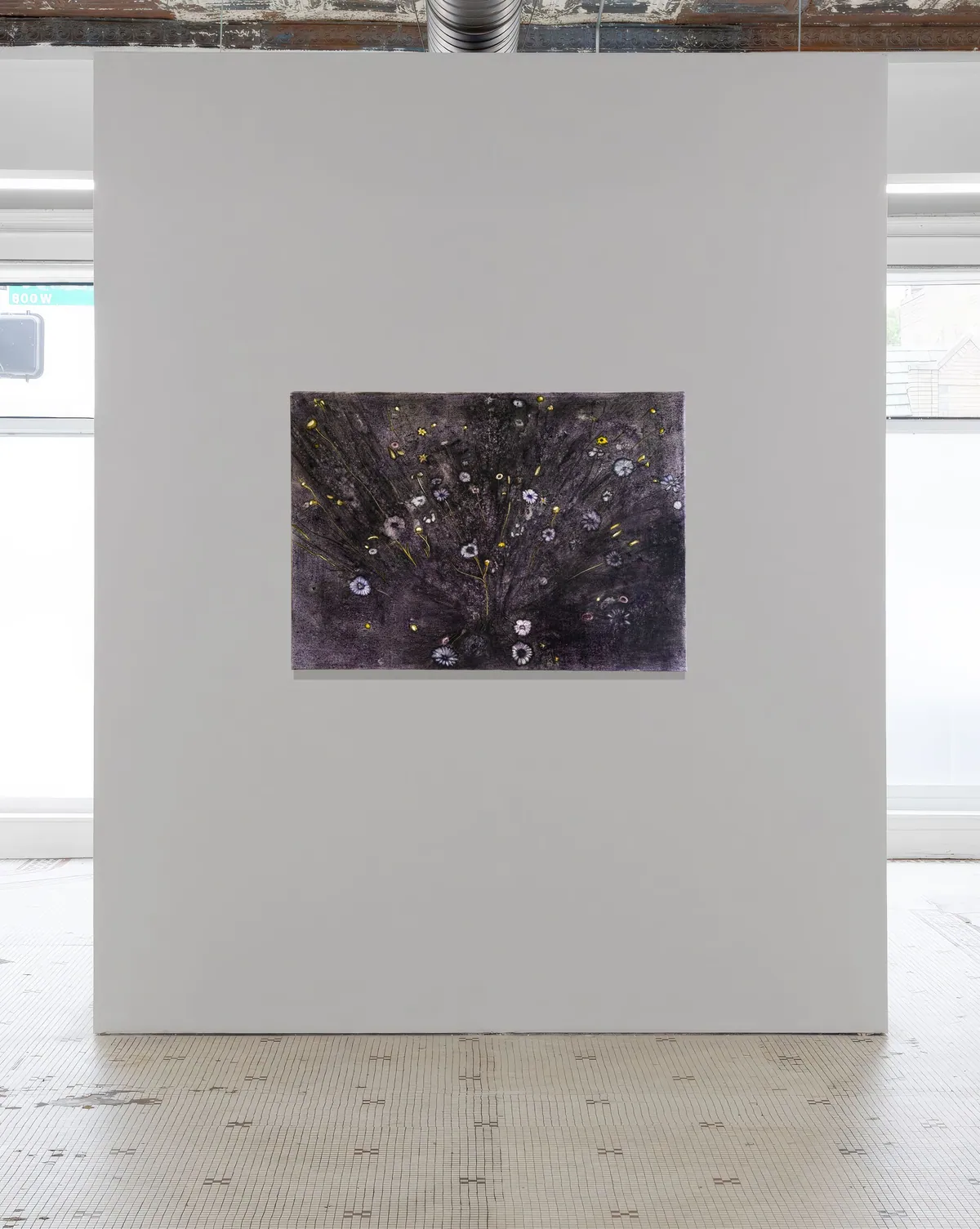 Nuée, 2026, Huile sur lin, 65 x 92 x 3,5 cm