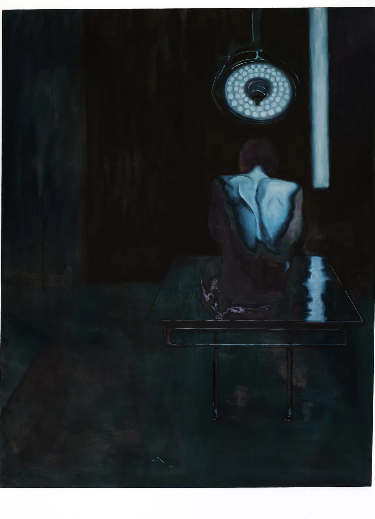 Chair exposée, 2025, Huile sur lin, 146 x 114 x 4,5 cm