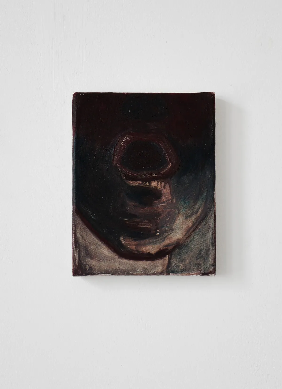 Cri, 2024, Huile sur lin-coton, 18 x 14 x 2,5 cm, Collection privée