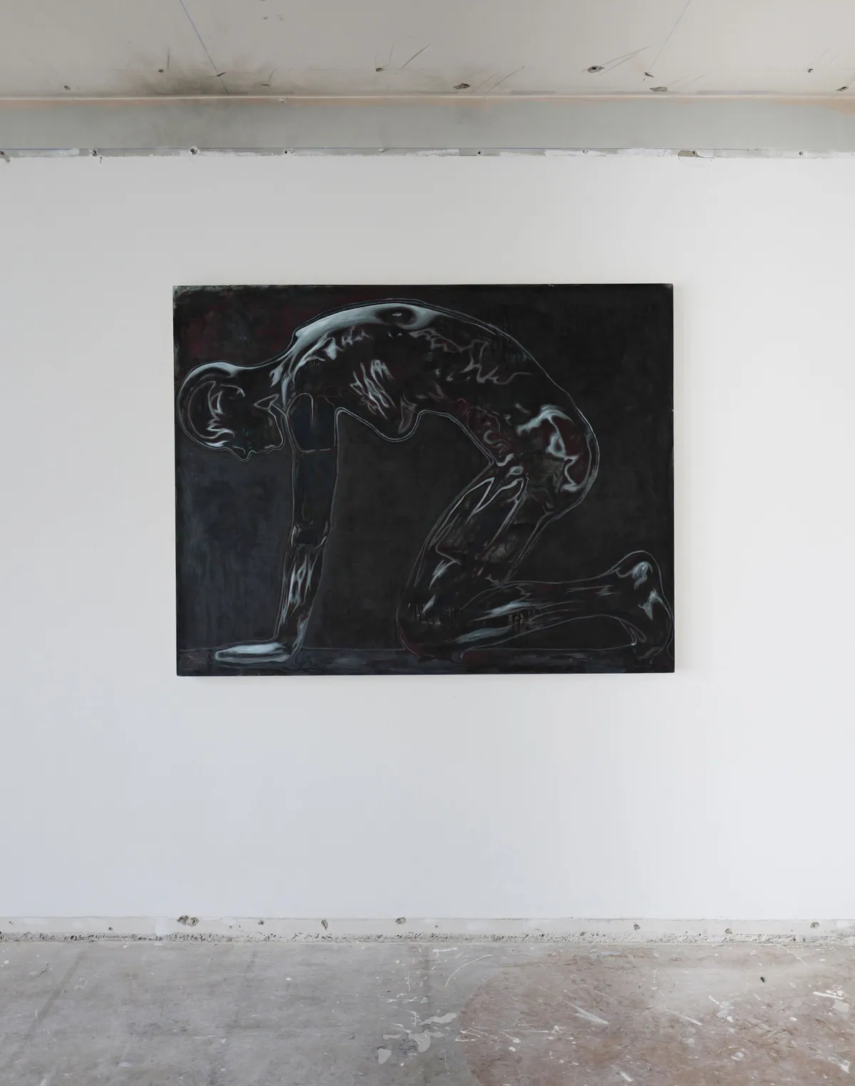 Corps éthéré, 2024, Huile sur lin-coton, 114 x 146 x 4,5 cm