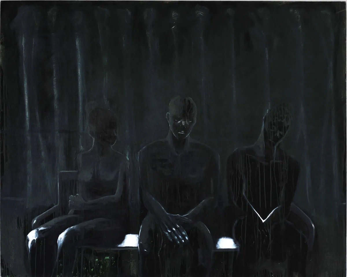 Intervalle, 2024, Huile sur lin-coton, 146 x 160 x 4,5 cm