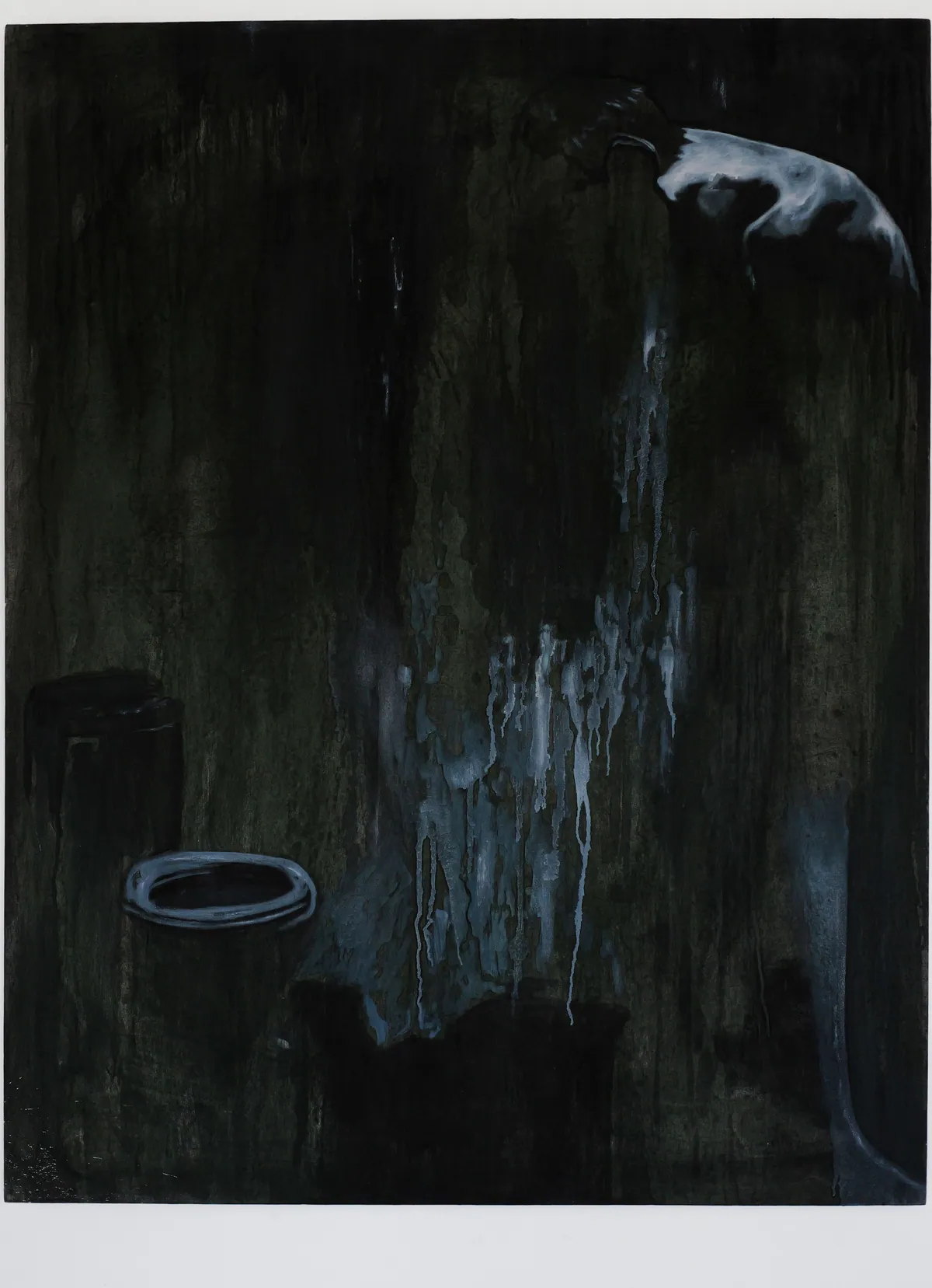 Discontinuité, 2024, Huile sur lin-coton, 146 x 114 x 4,5 cm, Collection privée